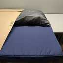 Outdoor Seat Cushion Set, Waterproof & Fade Resistant Patio Chair Cushions, Outdoors Cushion for Patio Furniture, 24 x 24 x 5.75 Inch, Outdoor Couch Cushions with Handle and Ties, Navy Blue