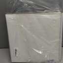 Photo Album Holds 3X5, 4X6, 5X7, 6X8, 8X10 Photos, Leather Cover, Magnetic Self-Stick Page, Handmade DIY Albums (White, Large)