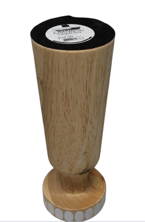 Home Wooden Pillar Candle Holders Home Decor Candle Holder Centerpiece - for, Led Candles, Dining Table Candle Holder Halloween, Home Decor, Candlesticks 8 inch