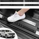 4PCS Car Door Edge Guards Door Sill Protector for Chevy Tahoe & GMC Yukon 2021-2026 Accessories ABS Plastic Material Matte Black Car Door Threshold Protection
