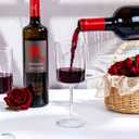YOUBET 36 Pack Clear Plastic Wine Glasses - 10 OZ Disposable Square Wine Glasses with Stem for Wedding & Party & Anniversary