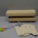 Cat Scratching Post, 30" Horizontal Sisal Scratch Post for Indoor Cats, Durable Cat Furniture Protector with Spring Toy