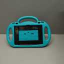 Lightweight Shockproof Kids Tablet Case with Handle, Bracket and Shoulder Strap, Incompatible with Nokia TCL -Cyan