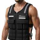 Adjustable Weighted Vest With 2-20 LB Detachable Soft Silicone Counterweight, 2-20 LB