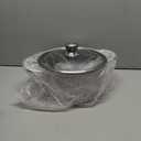 AuFranc Hybrid Nonstick 6 Quart Stainless Steel Stockpot with Glass Lid, Induction Stock Pot with Honeycomb Carving, Non-stick Soup Pot Compatible with All Cooktops, Non-Toxic, Dishwasher & Oven Safe