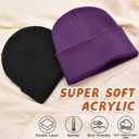 Toddler Beanie Baby Beanies for Boys Girls Kids Winter Hats Children Knit Warm Caps 0-12years (Black)