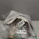 GarveeHome Scalloped Door Mat Indoor Rugs for Entryway Small Rug 2x3 Washable Non-Slip Solid Beige Modern Soft Low-Pile Throw Carpet for Bedroom Kitchen Bathroom Entrance