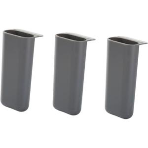 Ciieeo Creative Diy Screen Pen Holder Set with Strong Adhesive for Computer Monitor and Desk Space-Saving Desktop Organizers for Office Supplies Easy to Remove without Surface Damage 3 Pieces Gray