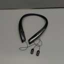 Bluetooth 5.3 Neckband Bluetooth Headphone, Sweat Resistant Noise Cancelling Stereo Headphones, and Retractable Ear Tips for Music, Conference, VideosBright Black