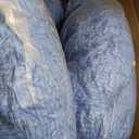 HIGOGOGO Papasan Chair Cushion with Corduroy Cover (Without Chair), 48 x 48 Inch Supportive Cushion, Overstuffed Chair Cushion, Navy