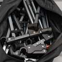 MOON LENCE Height Adjustable Camping Cot - Supports 330 lbs, Portable Folding Bed with Leg Extenders for Camping, Hiking, Sleeping, 1 Pack, Black