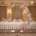 Half Crescent Moon Wedding Arch Backdrop Stand 6.9FT Party Ceremony Arch, 6.9ft-1pc