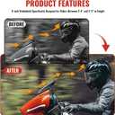 Windshield for Street Glide 2024-up, 8" Wave Wind shield Windscreen Air Deflector for Harley CVO Street Glide CVO FLHX FLHXSE FLHXU FLHXLSE 2023-2026 Accessories,Smoked