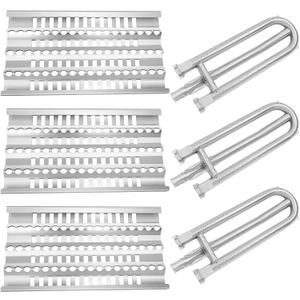19" Grill Burner Heat Plates Shield for DCS Grills 30 BGB30-BQRN, 27 DBQR, 36, 48 BGB48-BQARL Dynamic Cooking Systems Radiant Tray Gas Grill Replacement Parts Briquette Tray