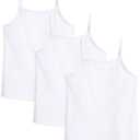 Girls Undershirts Toddler Camisole Adjustable Straps Cami Dance Tank Tops 3 Pack 5