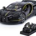 Car Toys for Boys 1 32 Diecast Cars Collectibles Car Model Kit, Metal Toy Car for Boys and Girls, Pull Back Cars with Lights and Sounds, Cars for Kids Ages 3-5, Black
