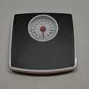 Taylor Battery Free Analog Scales for Body Weight, 330LB Capacity, Easy to Read Large 4.25-inch Dial, 10.3 x 10.6-inch Vinyl Mat Platform, Black