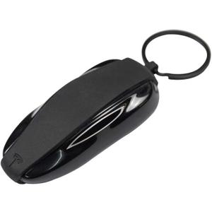 Tesla Gear Silicon Key Fob Cover Keychain Replacement for Tesla Model S (Black)