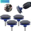 4 Pcs Lawnmower Blade Sharpener for Any Power Drill,Hand Drill,bush machines, Lawn Mower & knives for household kitchen utensils, etc.