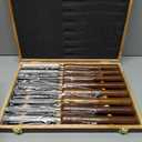 8-Pieces HSS Wood Turning Tools Lathe Chisel Set with Wooden Box, Wood Lathe Tools for Woodworking Projects