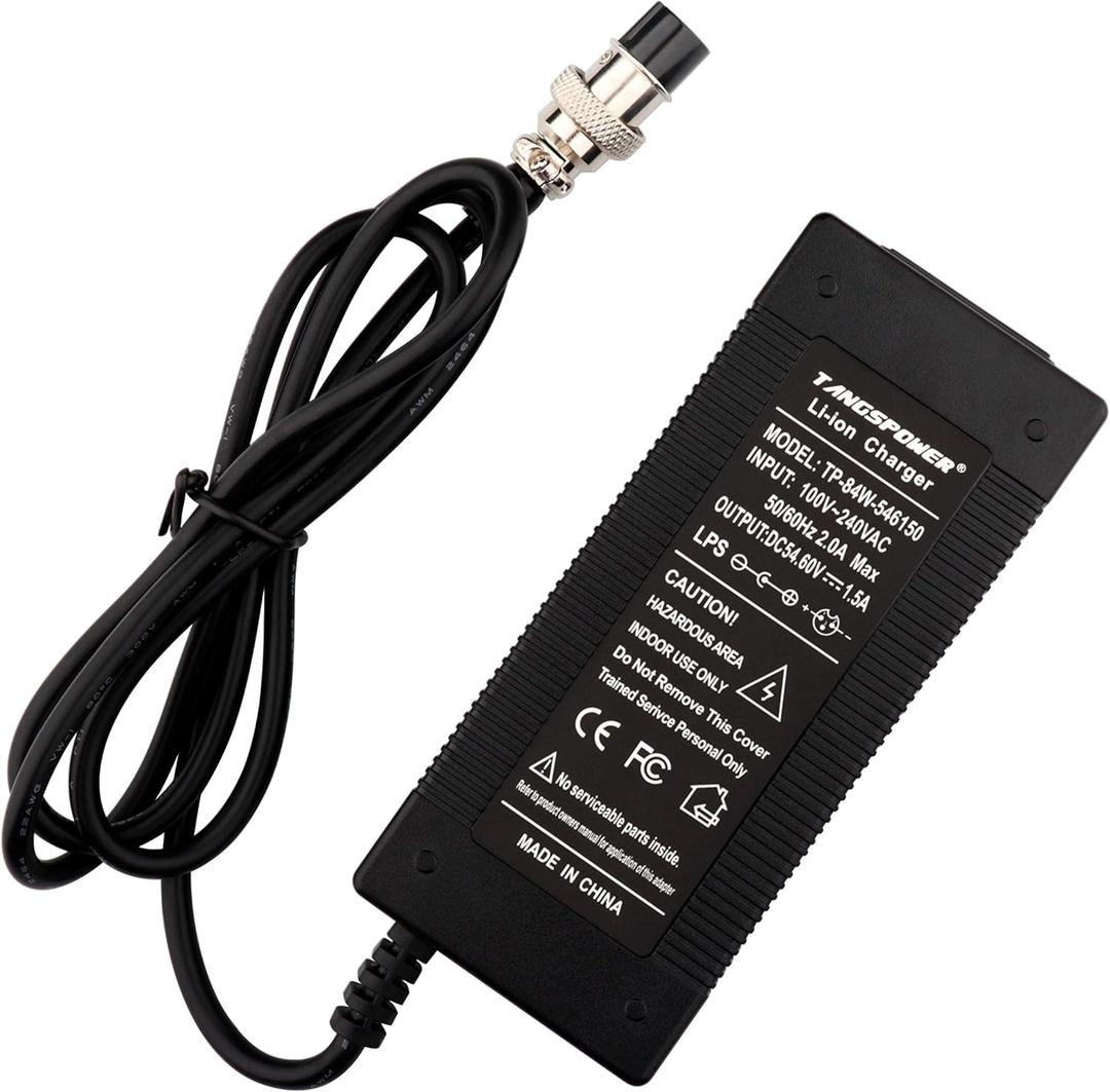 54.6V Charger 13S 48V Charger for 48 Volt Skywalker 8S Evercross H5 Kugoo M4/X1/M4 Pro 48V Battery Pack (GX16 / M16)
