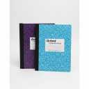 TOPS 63794 Composition Book w/Hard Cover, Legal/Wide, 9 3/4 x 7 1/2, White, 100 Sheets 2 Shades of Blue 2 Pcs