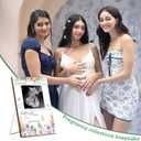 Wildflower Ultrasound Picture Frame, Baby in Bloom Baby Shower Decorations, Gender Reveal & Sonogram Picture Keepsake, Pregnancy Gifts for New Moms, Pregnancy Announcement Memory Frame