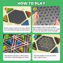 Chain Triangle Chess Game, Strategy Board Games for Kid 6-8-12, Chess Board Games for Adults, Family Games for Kids Adults, Triangle Rubber Band Game, 2 to 4 Players, Kids Christmas Birthday Gifts