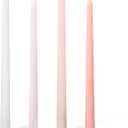 11.81'' 4pcs Taper Candles Sticks, Long Tall Thin Candles Unscented Smokeless Gradient Color Tapered Candlesticks for Table Home Dinner Wedding Festival (Pink Series)