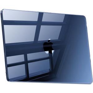 Compatible with MacBook Air 13.6 inch Case M4 M3 M2 2025-2022, Model A3420 A3113 A2681 [Beyond Original Luster] Protective Plastic Hard Shell Cover Compatible with MacBook Air M4 Case-Crystal Midnight