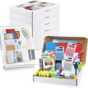 156 Pcs/ 6 Set School Supplies Kit for Kids Back to School Supplies Bundle Grades K-5 Essentials Bulk Includes Calculator Pencils Folder Notebooks Sharpeners and More for Students