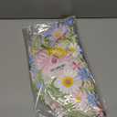 Tudomro 12 Pcs 14 Inches Spring Floral Daisy Embroidered Placemats and Coaster Set of 6 Double Layer Round Table Placemats Washable Daisy Mats for Holiday Wedding Party Festival Dinner Decorations