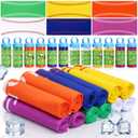 Hosuly 12 Pcs Baseball Cooling Towels Golf Football Sports Cooling Towel Baseball Party Favors Breathable Portable Ice Towel Bulk Fast Drying Microfiber, 32 x 12 in for Sport Team Birthday Gift