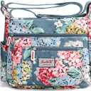 Cross-body Bag Women's Multi Pocket Nylon Messenger Bag Shoulder Bag Lightweight Travel Handbag 29L x 23H x 15W cm