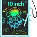 LCD Writing Tablet for Kids 10 Inch Colorful Toddler Doodle Board Drawing Tablet Reusable Electronic Drawing Pads Educational and Learning Toys for 3-8 Years Old Boy and GirlsBlue (C2B)