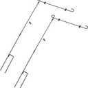 2Pcs Black Garden Flag Stand Durable Weatherproof Flag Holder for Outdoor Use for Seasonal Displays Sturdy Lawn Flag Rack for Various Themes and Patterns