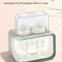 Baby Bottle Warmer, Grownsy 8-in-1 Fast Milk Warmer with Timer Breastmilk or Formula, Fits 2 Bottles, Accurate Temperature Control, with Defrost, Sterili-zing, Keep, Heat Baby Food Jars Function