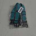 2 Pack Reflective Dog Collar with Safety Locking Buckle, Adjustable Soft Breathable Comfortable Nylon Pet Collar for Small, Medium and Large Dogs, Turquoise, L (Large (Width 1"))