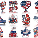 American 250th Birthday Centerpieces for Table, American 1776-2026 Birthday Decoration Centerpieces, 250th Anniversary USA Birthday, 250 Year Patriotic Party Supplies & Decor for Party