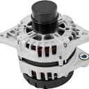 Alternator Replacement for Hyundai Accent L4 1.6L 2018-2019 Replacement for Kia Soul Rio Seltos L4 1.6L 2017-2021 130A 12V CW 6-Groove Clutch Pulley, 373002B970 2626125