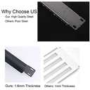 1U Blank Rack Mount Panel, 19 Inch Disassembled Cable Management Panel Spacer W/Brush for Server Network Rack Enclosure Cabinet (2pcs-Venting)