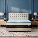 Memory Foam Mattress Topper Queen, Cooling Mattress Topper 4 Inch | Gel Infused Foam Mattress Topper for Queen Size Bed, Pressure Relief for Hot Sleepers, Plush Feel, CertiPUR-US Certified
