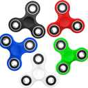 SCIONE Fidget Spinners 5 Pack - Fidget Toys Sensory Stress Relief Toys for Adults & Kids, Anxiety Reducing Fidget Spinners, Goodie Bag Stuffers for Students, Stress Relief Toys for Calming Down