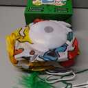 Potaroma Interactive Cat Feather Toys, Hide and Seek Concealed Moving Feather Wand, Rechargeable Touch Activated Indoor Kitten Exercise Kicker, Mouse Squeaky, Graffiti Cover