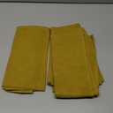 Caldo Linen Dinner Napkins - Rustic- Soft and Durable Cloth- Washable and Reusable - 4 Pack - 20x20 inch (Mustard)