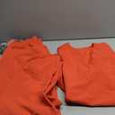 Scrubs for Women Set - 8-Pocket V-Neck Scrub Uniform, Stretch Jogger Pants, Medical Workwear for Nurses, Pet Care (X-Large, Orange Red)