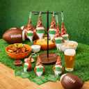 Roowest 30 Sets Pocket Hug Bulk Football Plush Doll Positive Gift Inspirational Gnomes Rugby Gnomes Pendant with Card Social Worker Month Bulk Gift for Women Men Coworker Group Football Team