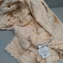 BEDELITE Fleece Throw Blanket for Couch - 300GSM Soft & Warm Fluffy Blush Sand Blanket, Decorative and Giftable Striped Blankets for Women, Men, 50"x60"