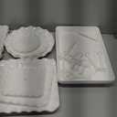 Kootek Dessert Cupcake Stand, 10pcs Dessert Table Display Set, 3 Tiered Cup Cake Holder Tower Stand Riser& Cookie Serving Trays for Wedding, Tea Party, Birthday, Baby Shower (Bright White)