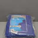 CARTMAN Finished Size10x12 Feet Waterproof Blue Poly  Tarp Mil Thick, Multipurpose Protective Cover for Emergency Rain Shelter Camping Tarpaulin
